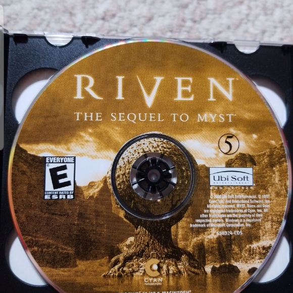 🕸Vintage Riven Sequel to Myst by Ubi Soft PC Game - Picture 8 of 8